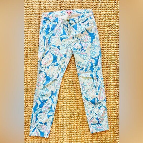 Lilly Pulitzer Kelly Stretch Ankle Pants  Sz: 4 Style # 12816 - Picture 1 of 8